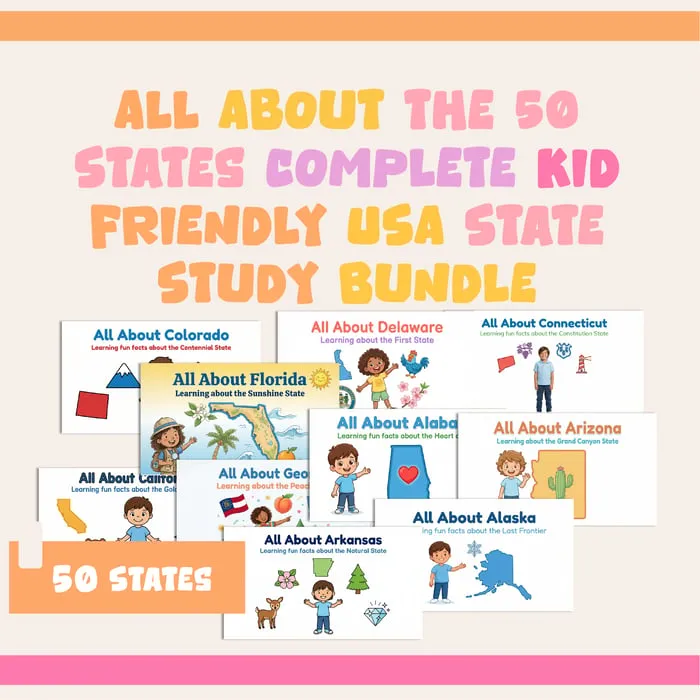 50 states activities resource cover
