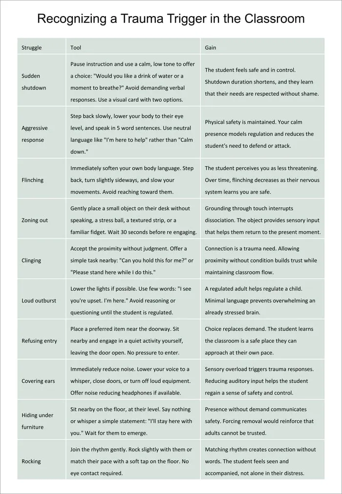 ACEs in special education printable pages preview