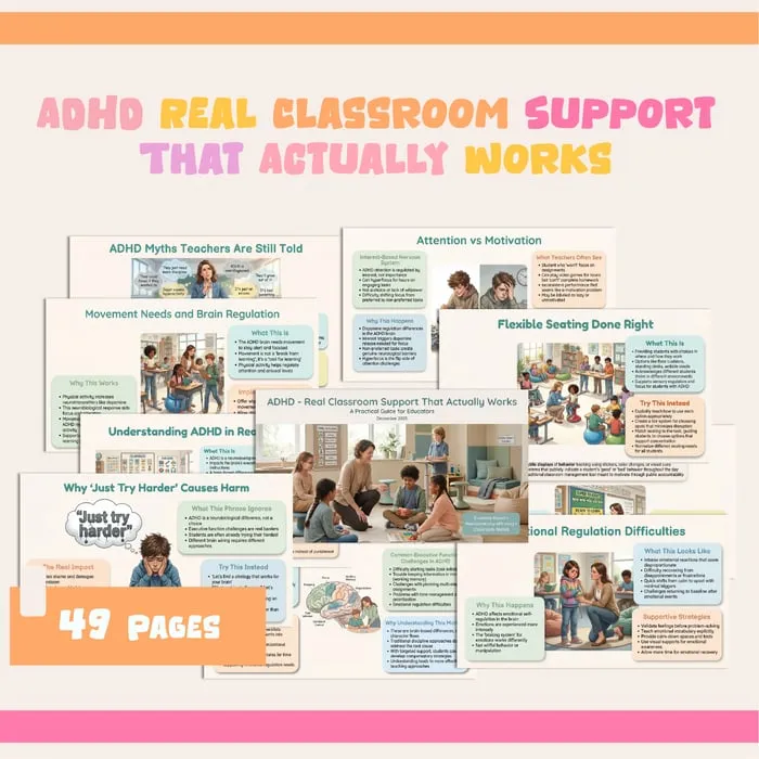 ADHD classroom support resource cover