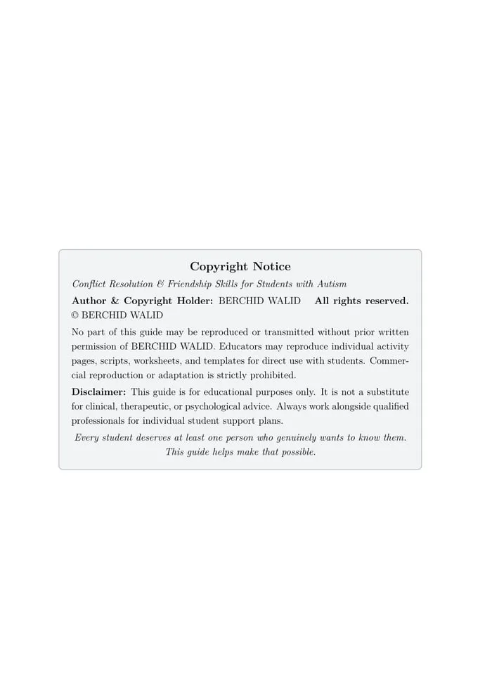 autism conflict resolution printable pages preview