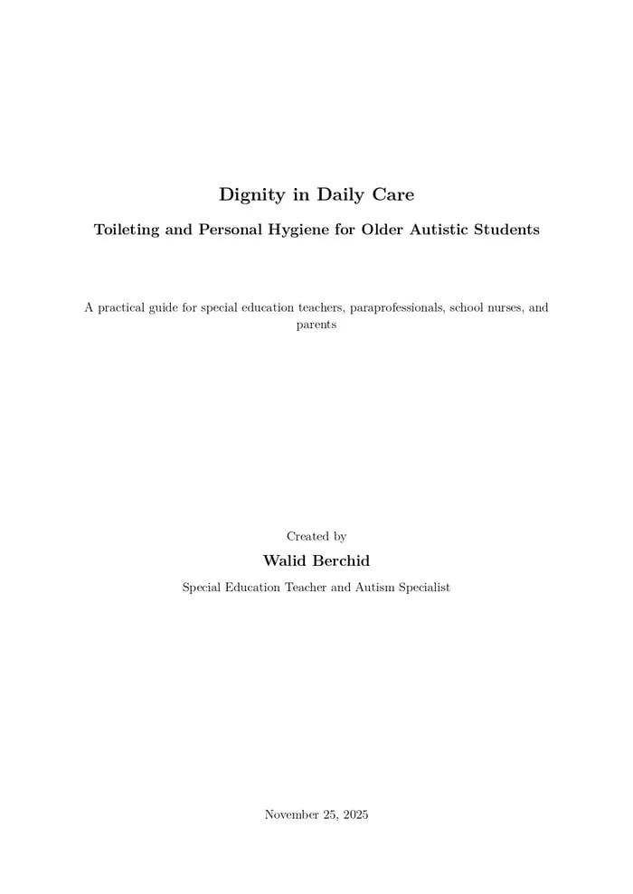 autism puberty education printable pages preview