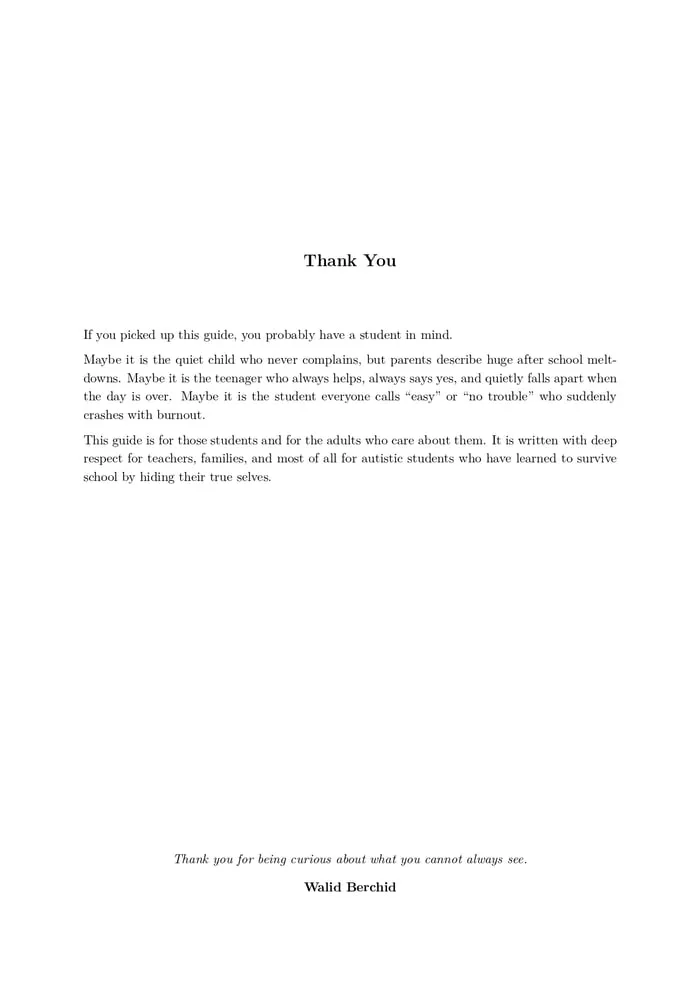 autistic masking resource preview pages