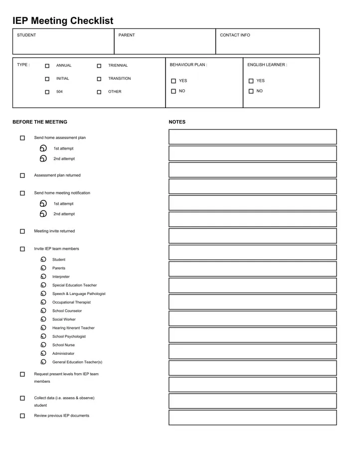 behavior assessment consent form printable pages preview