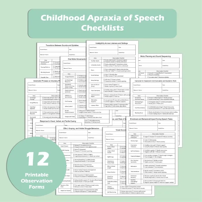 childhood apraxia of speech resource cover