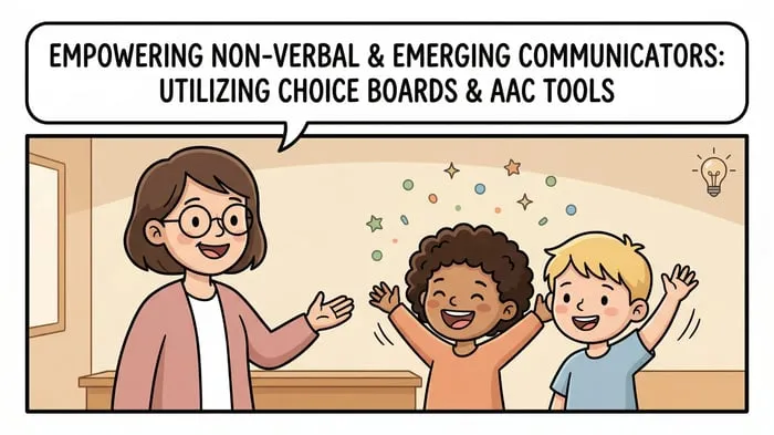 choice boards for nonverbal students resource cover