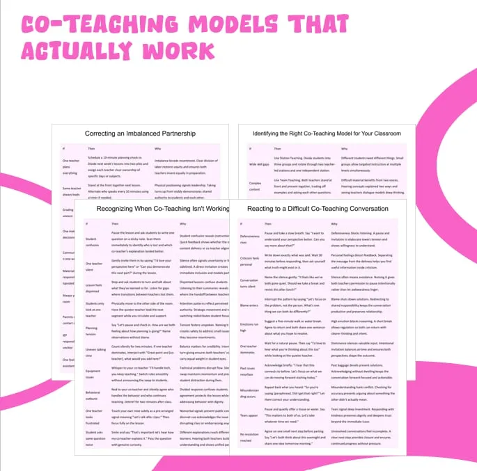 co-teaching models resource cover