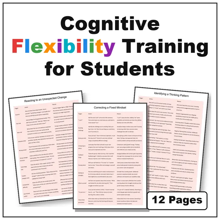 cognitive flexibility for students resource cover