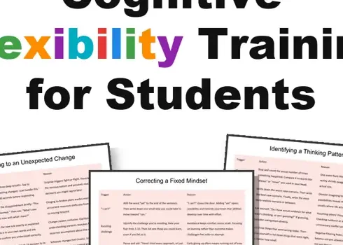 cognitive flexibility for students printable pages preview