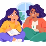 Young adult coping with uncertainty by writing in a planning journal