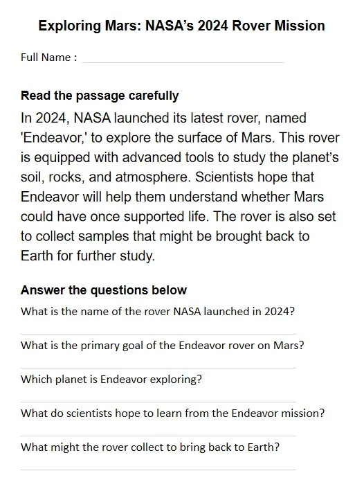 current events reading passages printable pages preview