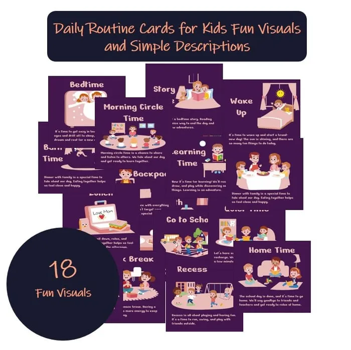 daily routine cards resource cover