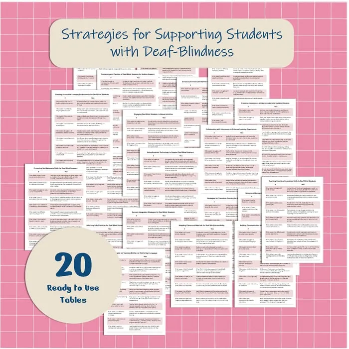 deafblind classroom strategies resource cover