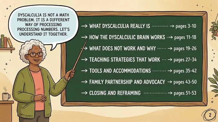 dyscalculia accommodations printable pages preview