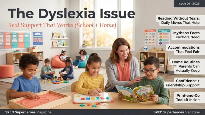 dyslexia support at home resource cover
