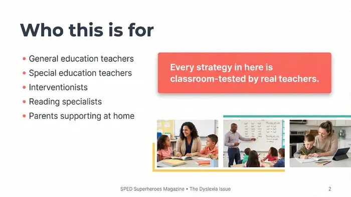 dyslexia support at home printable pages preview