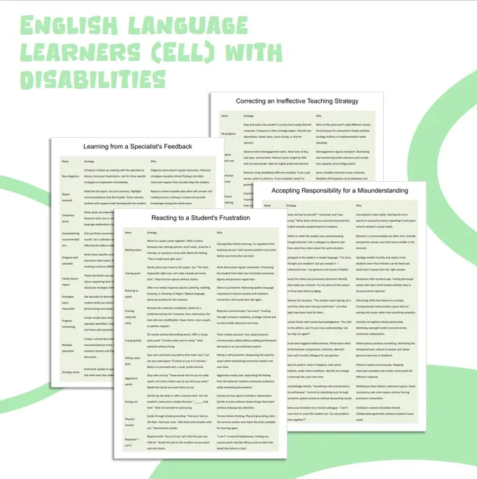 ELL students with disabilities resource cover