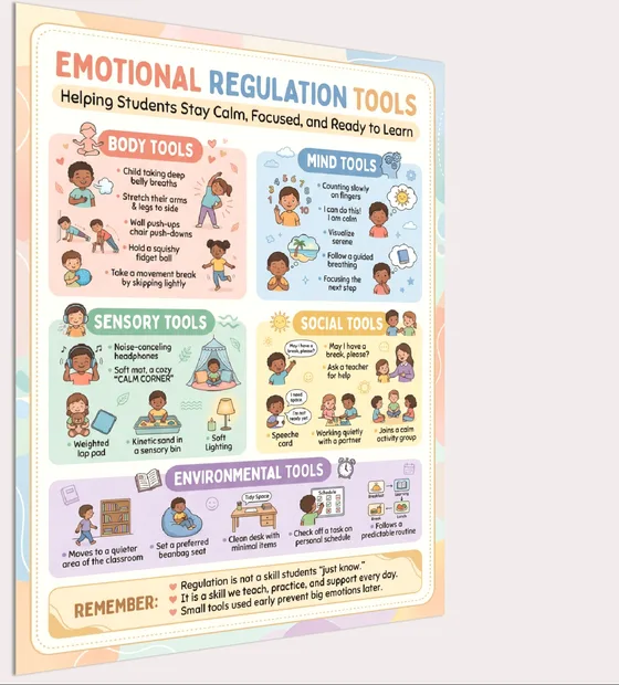 emotional regulation tools poster preview