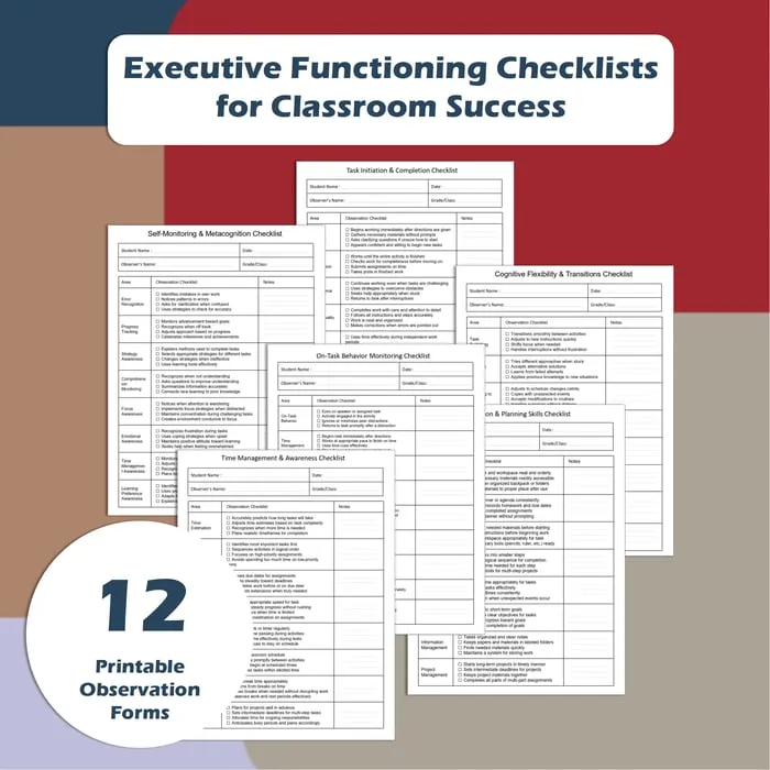 executive function assessment resource cover
