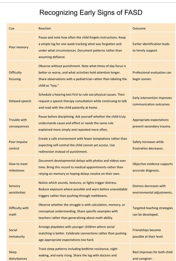 FASD strategies printable pages preview