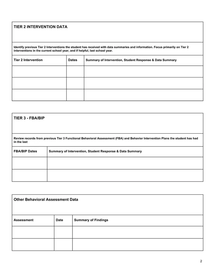 FBA background information printable pages preview