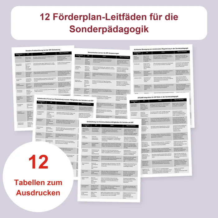 Förderplan schreiben Materialcover