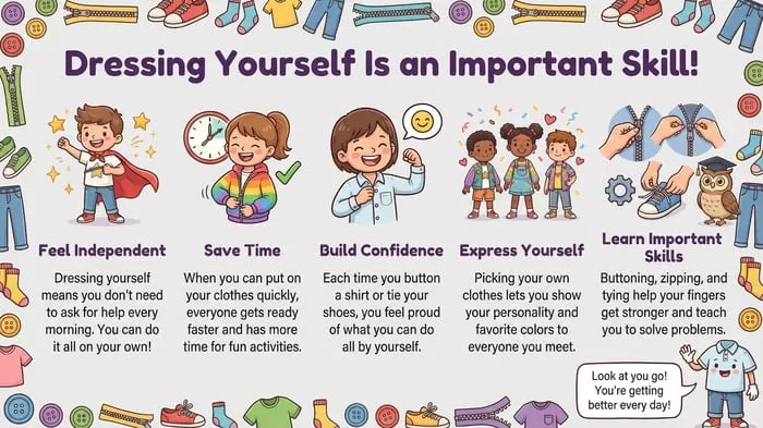 getting dressed social story printable pages preview