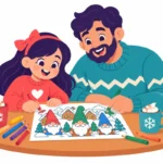 Gnome Coloring Pages: 5 Steps to Calm Winter Fine Motor Practice