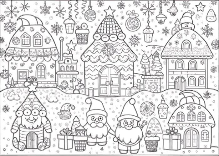 gnome coloring pages printable pages preview