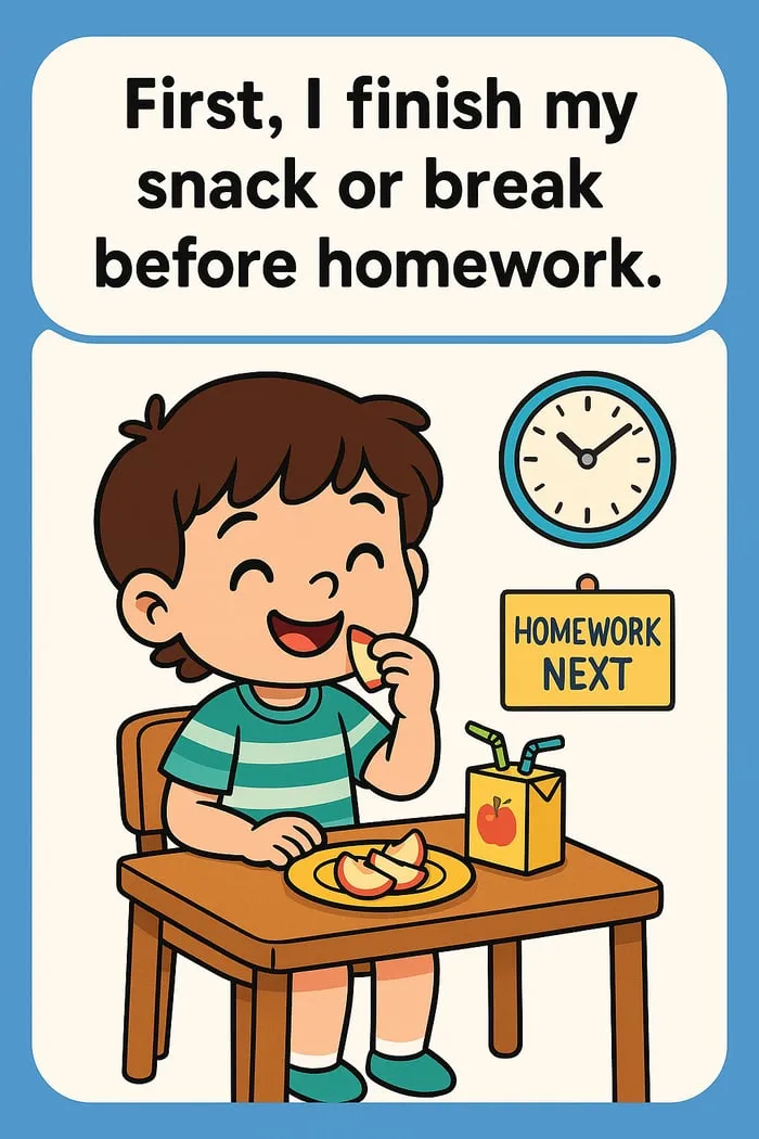 homework routine for kids resource cover