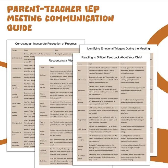 iep meeting phrases resource cover