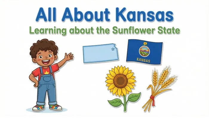 Kansas facts for kids resource cover