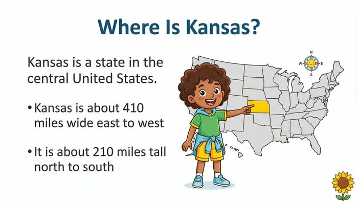 Kansas facts for kids printable pages preview