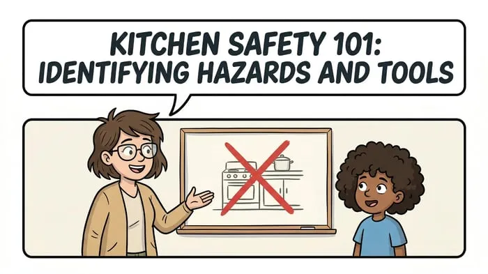 Kitchen Safety 101 visual guide cover