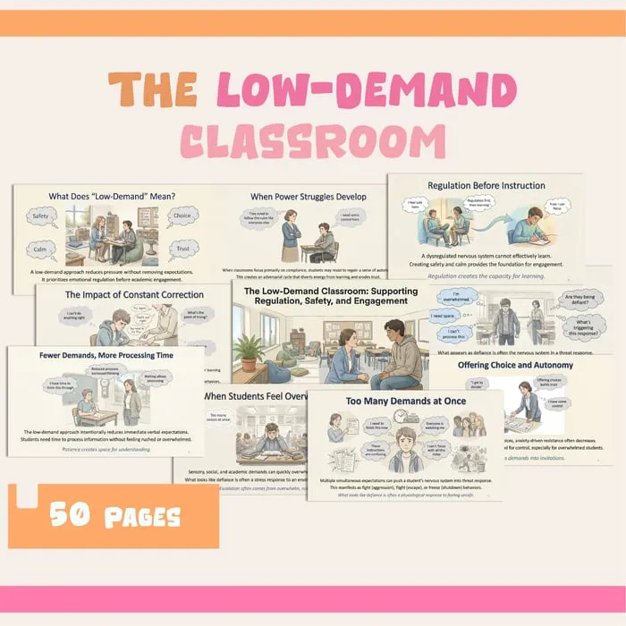 low-demand classroom resource cover