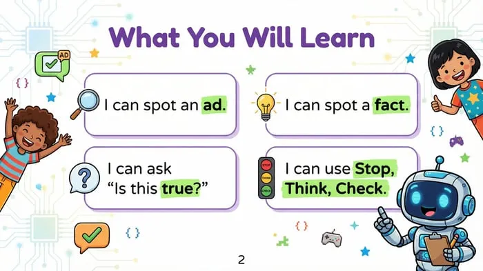 media literacy for kids printable pages preview