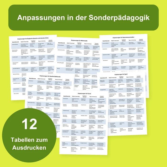 Nachteilsausgleich in der Schule Materialcover