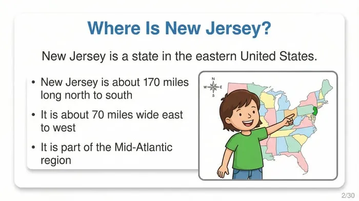 New Jersey facts printable pages preview