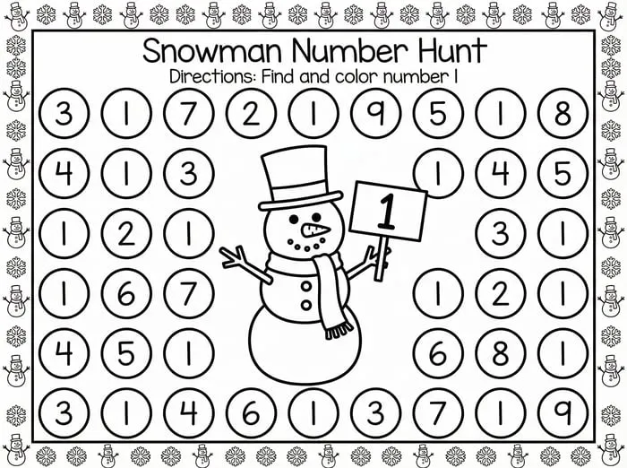 number recognition worksheets printable pages preview