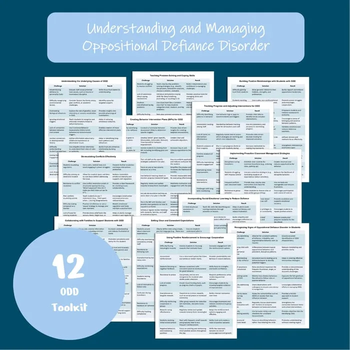 ODD behavior management resource cover