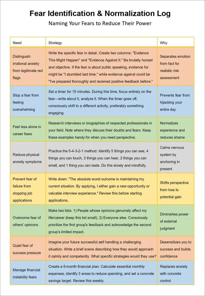overcoming career fear toolkit cover