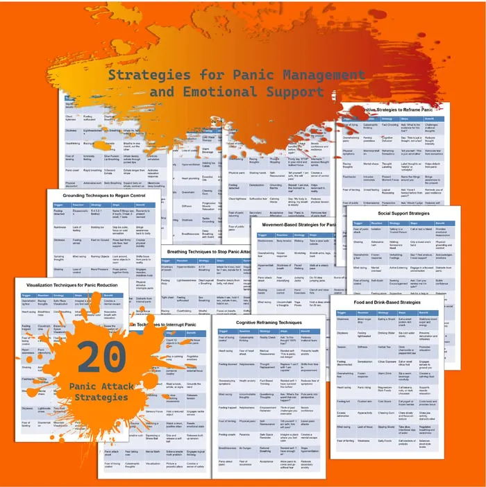 panic attack coping strategies resource cover