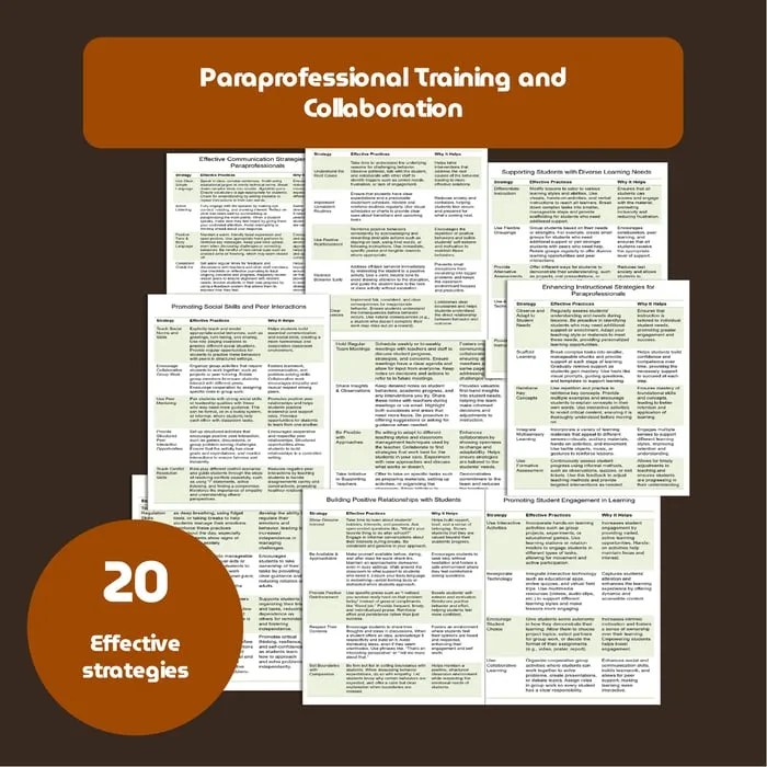paraprofessional training resource cover