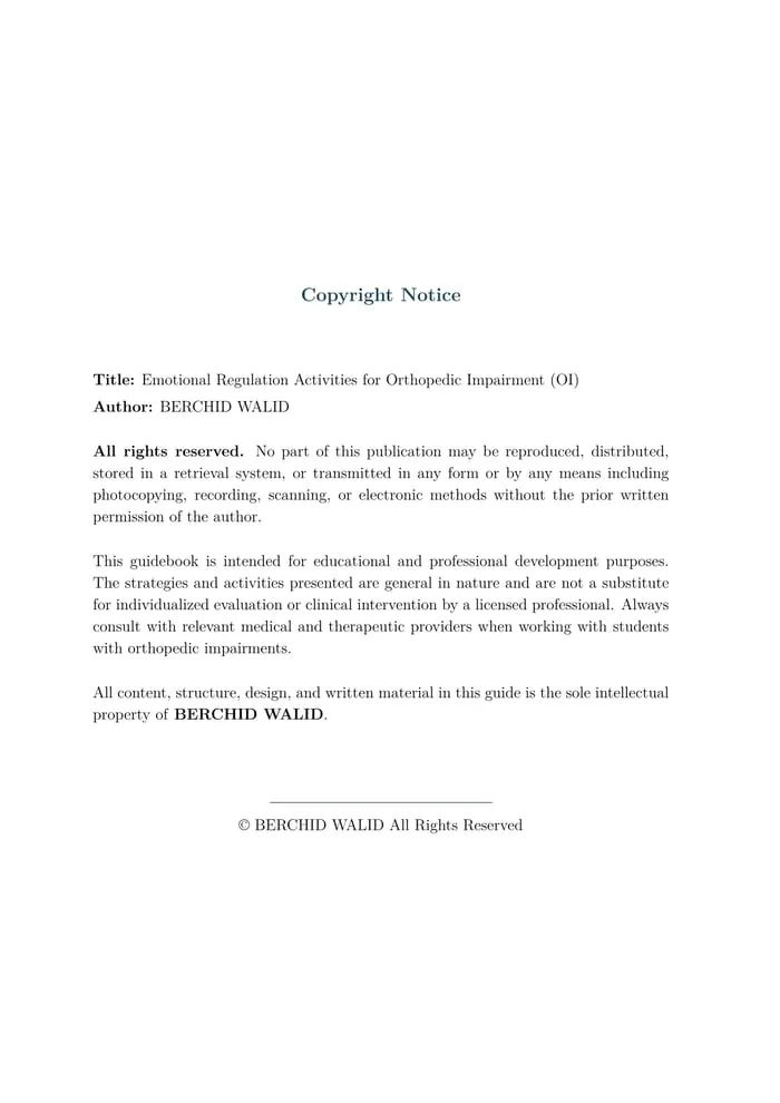 physical disability emotional support printable pages preview