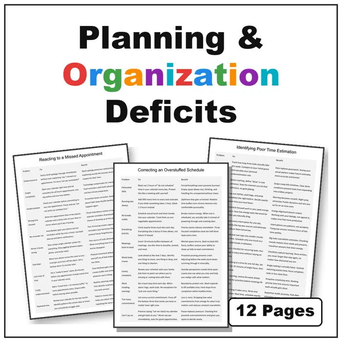 planning and organization skills resource cover