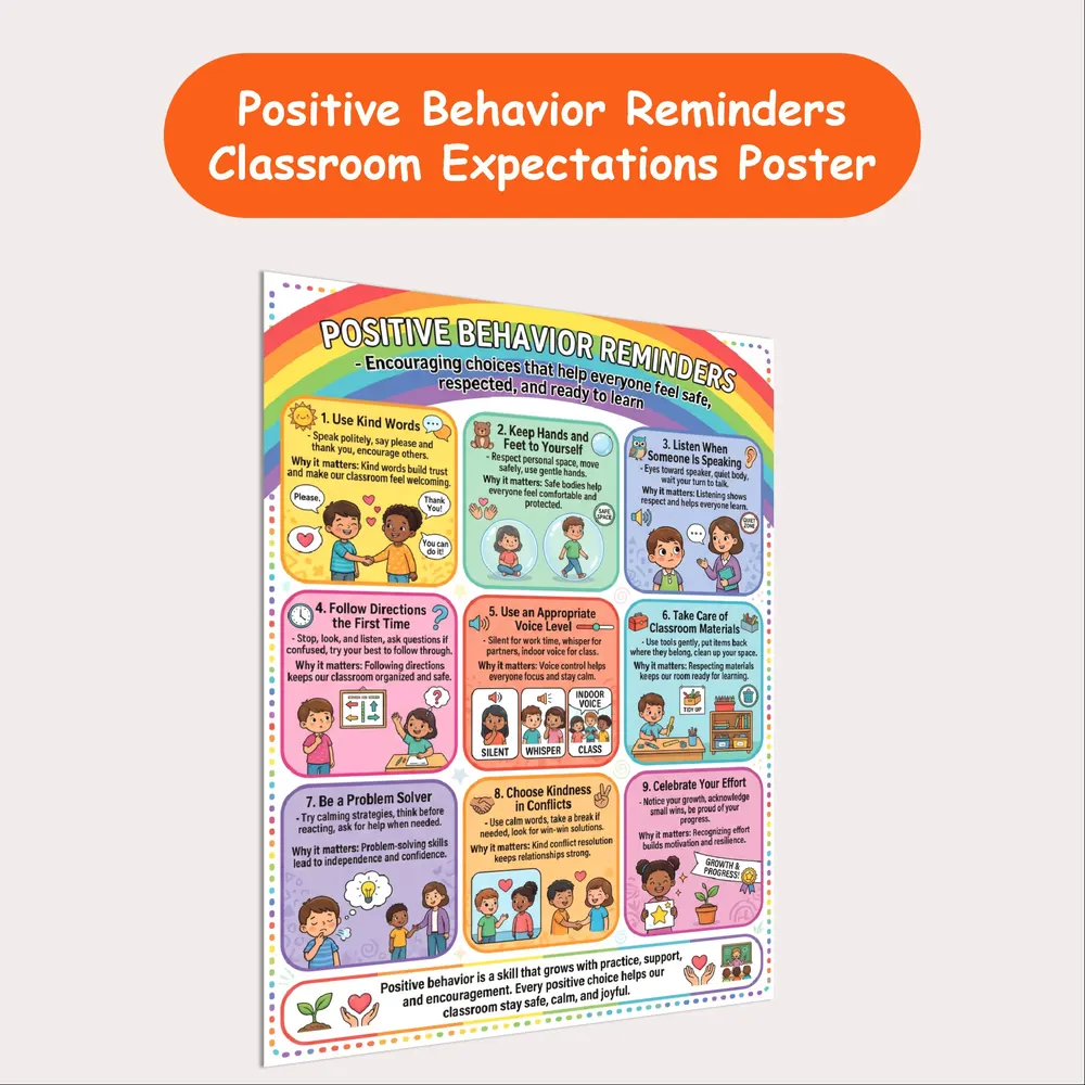 positive behavior reminders resource cover