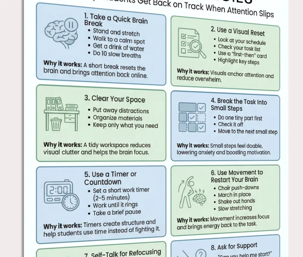 refocus strategies printable pages preview