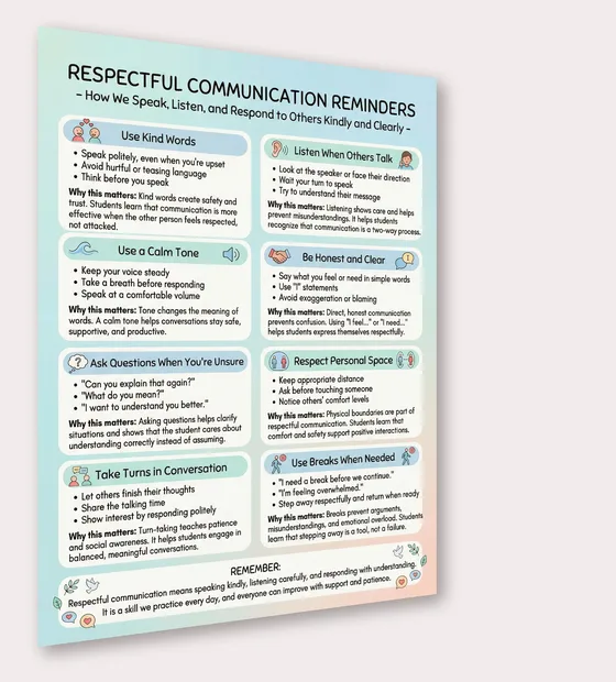 respectful communication poster preview