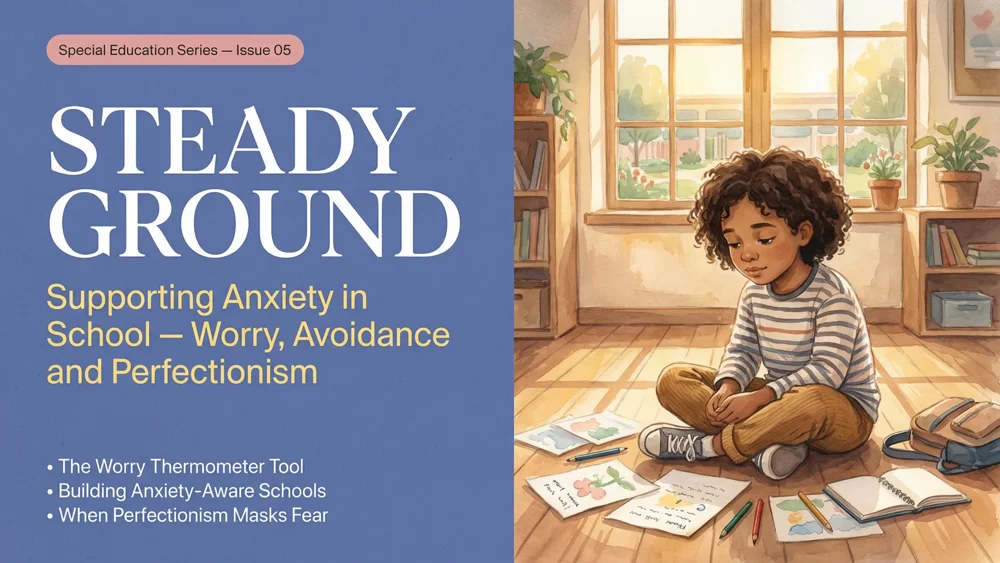 School anxiety support guide for worry and avoidance cover