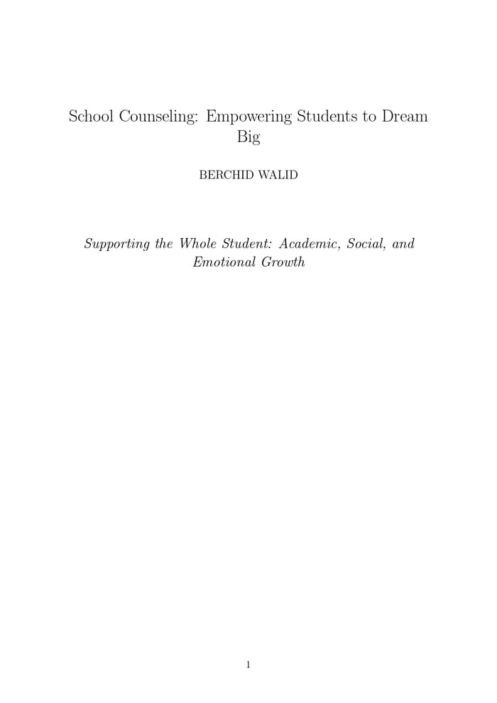 Preview pages from the school counselor crisis management handbook
