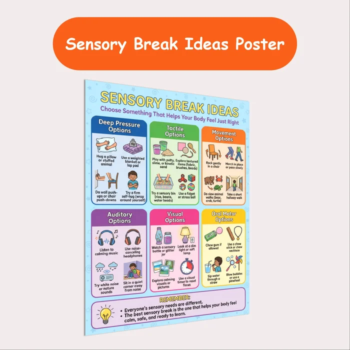 sensory break ideas resource cover